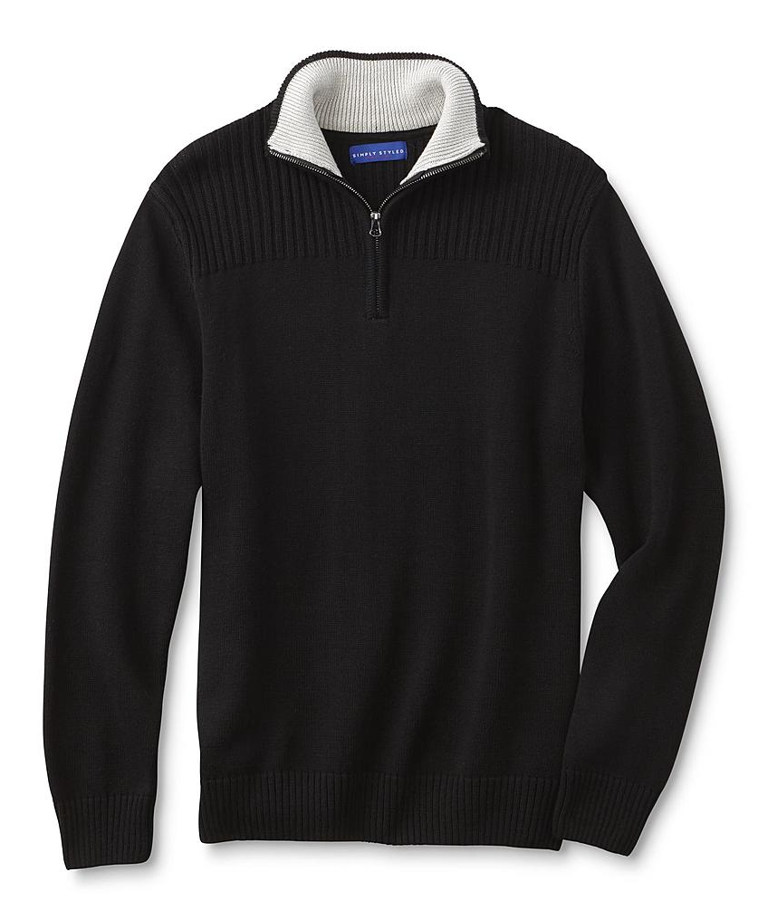 Simply Styled Men's Quarter-Zip Sweater Just $11.04 - Hot Deals ...