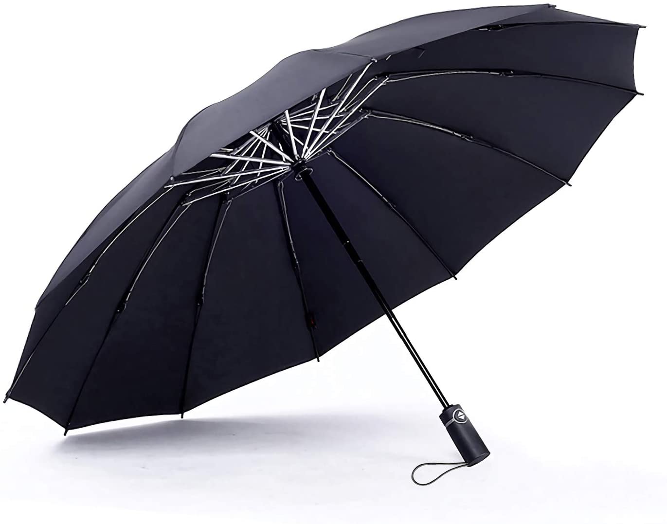 Купить прочный зонтик. Ninetygo Double-layer Windproof Golf Automatic Umbrella Black. Прочный зонт. Зонт крепкий. Самые прочные зонты.